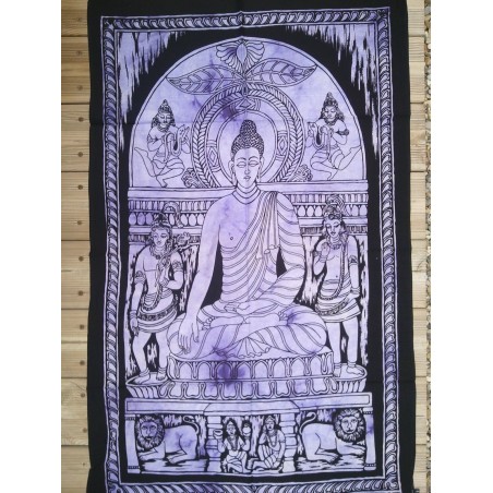 Batik coton Bouddha Shakyamuni 110x70cm Batik coton Bouddha Shakyamuni 110x70cm