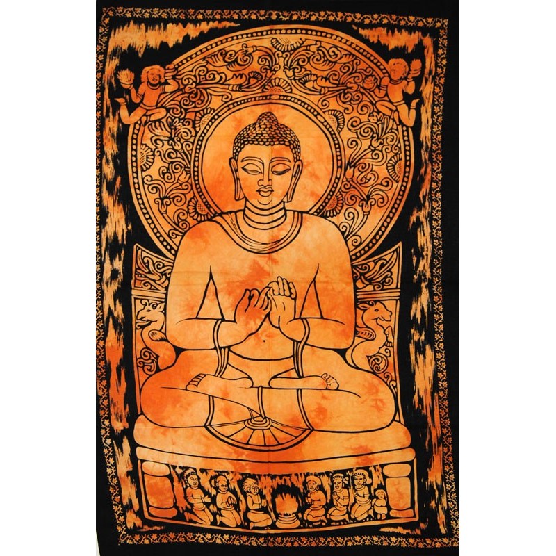 Batik coton Bouddha Shakyamuni 110x70cm