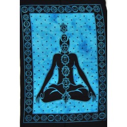 Batik coton Yogi orange110x70cm