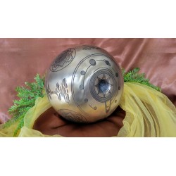 Bol Tibétain 7 métaux Lingam gravé 1052grs