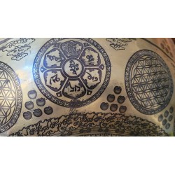 Bol Tibétain chantant  7 métaux 7470grs