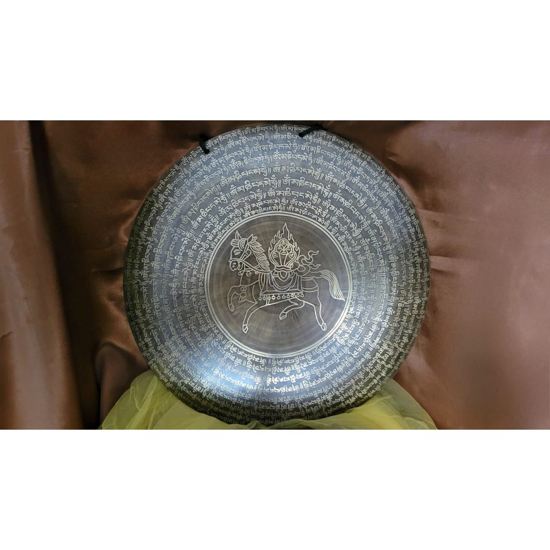 Gong Tibétain 7 métaux 1730grs 42.5cm