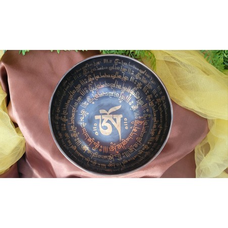 Bol chantant Tibétain 7 métaux 657grs