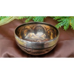 Bol chantant 7 métaux 418grs Tara Blanche