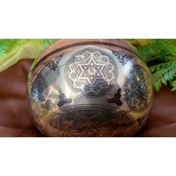 Bol chantant 7 métaux 418grs Tara Blanche