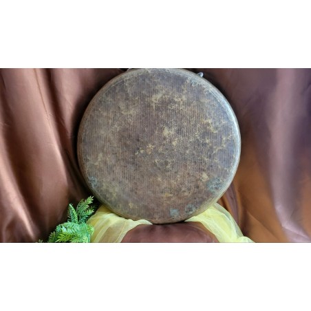 Gong Antique Indien 7 métaux 43.5cm 2005grs