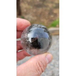 Sphère en Lodolite ou Quartz Jardin (Garden) 48mm 160grs