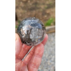 Sphère en Lodolite ou Quartz Jardin (Garden) 48mm 160grs