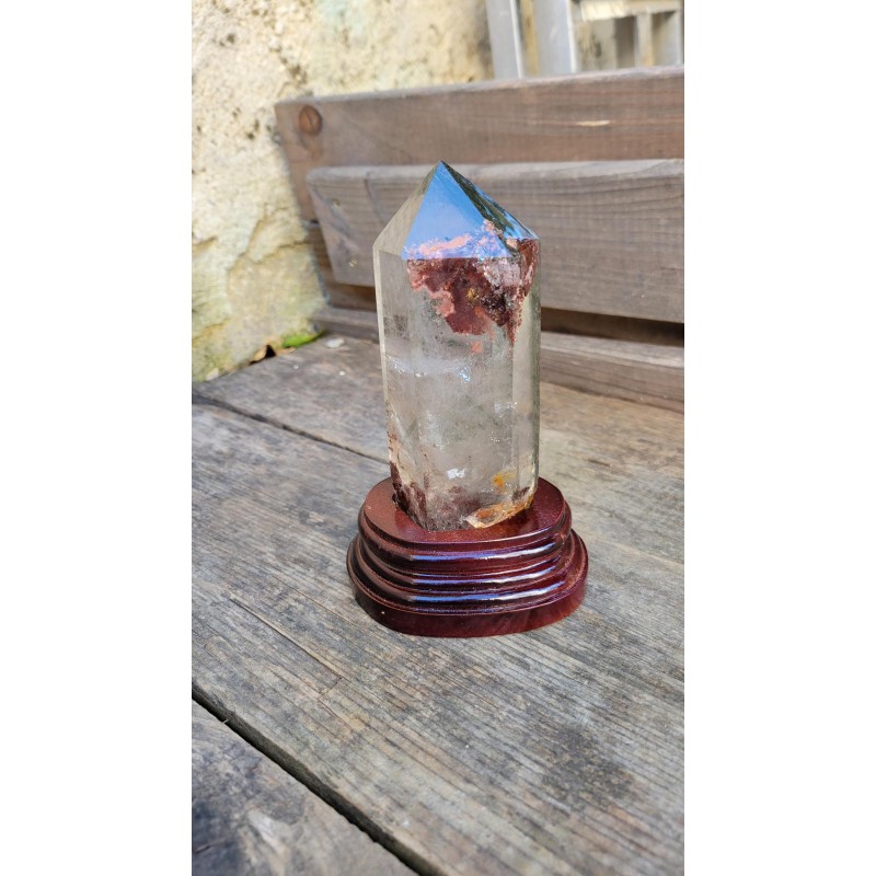 Pointe en Lodolite ou Quartz Chaman (Garden) 14.5cm 543grs