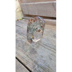 Pointe en Lodolite ou Quartz Chamane (Fantôme) 10cm 380grs