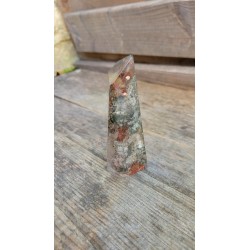 Pointe en Lodolite ou Quartz Chamane (Fantôme) 10cm 380grs