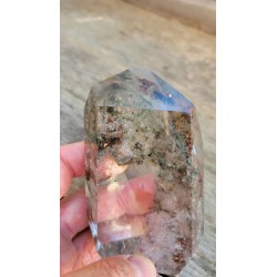 Pointe en Lodolite ou Quartz Chamane (Fantôme) 10cm 380grs