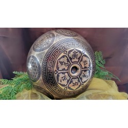 Bol Tibétain 7 métaux 1470grs Lingam gravé