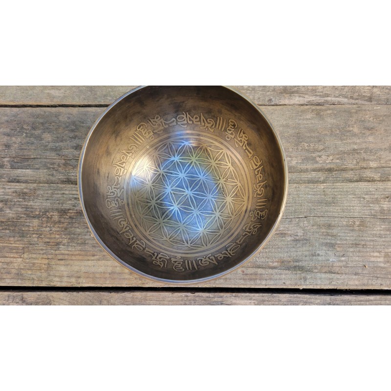 Bol chantant Tibétain 7 métaux 462grs