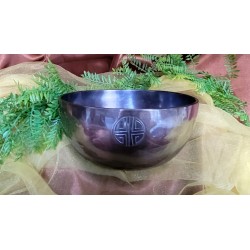 Bol Tibétain 7 métaux 610grs Blue Full Moon