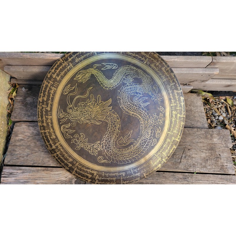 Gong Tibétain 7 métaux 2350grs 46.2cm
