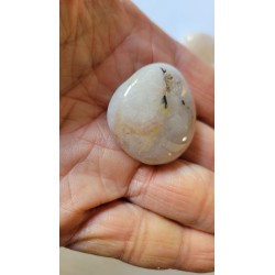 Lot de 9 galets Quartz rutile doré 140grs