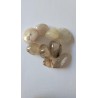 Lot de 9 galets Quartz rutile doré 140grs