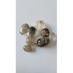 50grs de Galets en Quartz Chamane Lodolite