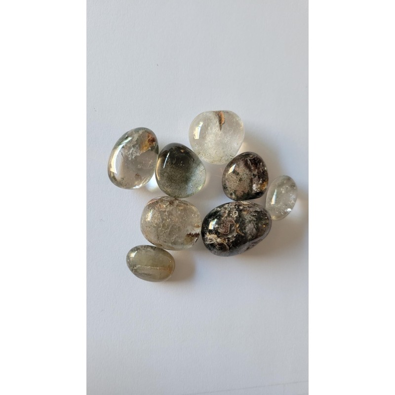 50grs de Galets en Quartz Chamane Lodolite