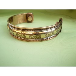 Bracelet magnétique indien en cuivre