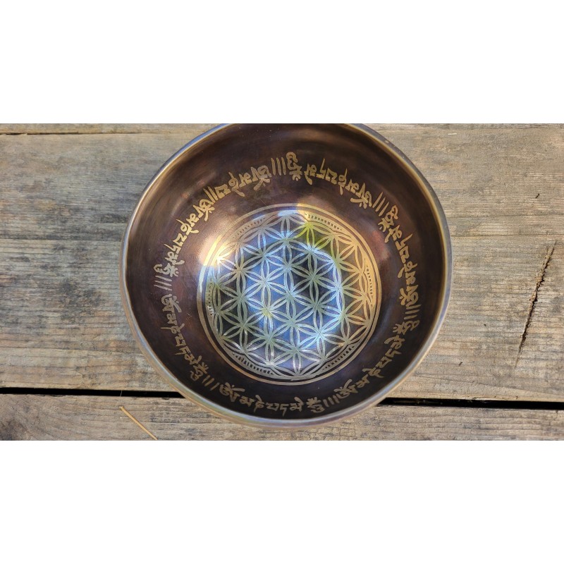Bol chantant Tibétain 7 métaux 505grs