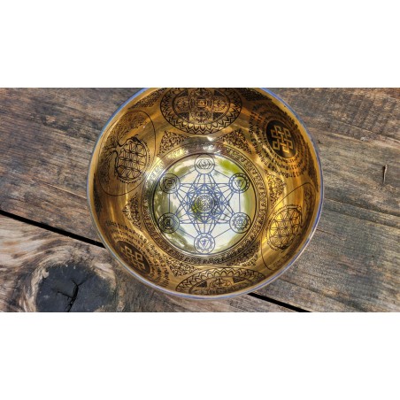 Bol tibétain gravé Métatron 595grs