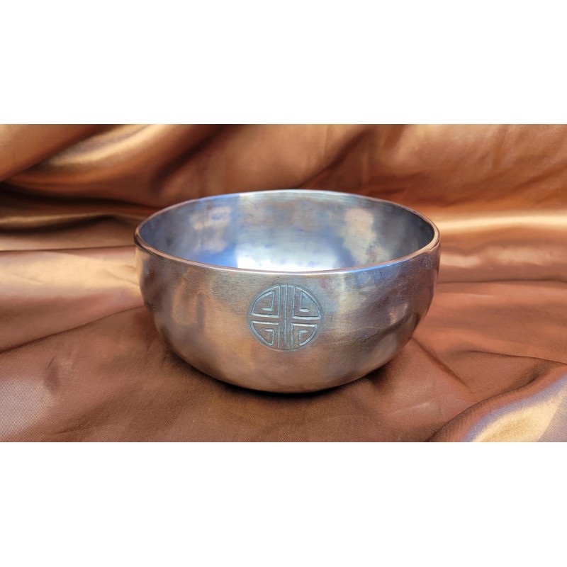 Bol Tibétain 7 métaux 645grs Blue Full Moon