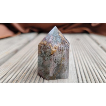 Pointe en Lodolite ou Quartz Chamane (Garden) 46mm 62grs