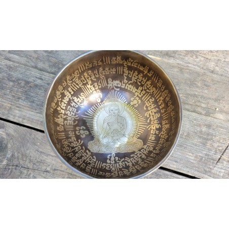 Bol chantant Tibétain 7 métaux 534grs