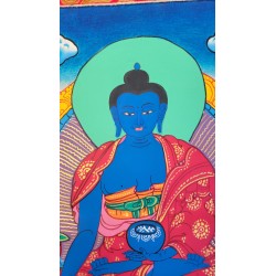 Thangka Bouddha medecine Tangka 83x49cm