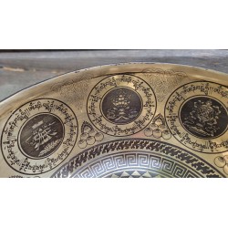 Bol Tibétain 7 métaux 1510grs Lingam gravé
