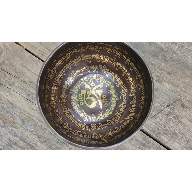 Bol chantant Tibétain 7 métaux 630grs