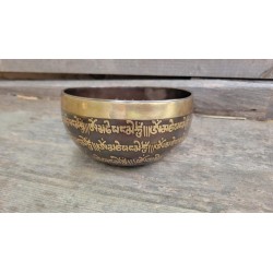 Bol chantant Tibétain 7 métaux 630grs