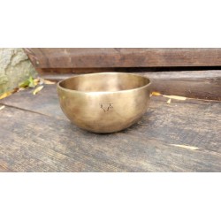 Pack Bol Tibétain 7 métaux 615grs Full Moon Rose + pierre chamane