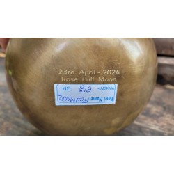 Pack Bol Tibétain 7 métaux 615grs Full Moon Rose + pierre chamane