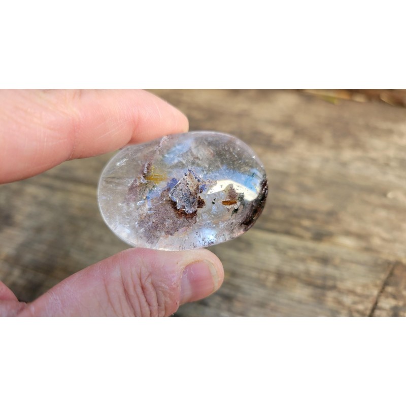 Galet en Quartz Chamane Lodolite 58grs