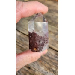 Pointe en Lodolite ou Quartz Jardin (Garden) 58mm 77grs