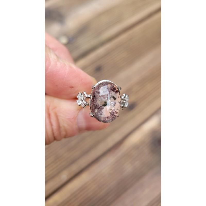 Bague en Lodolite - Quartz jardin