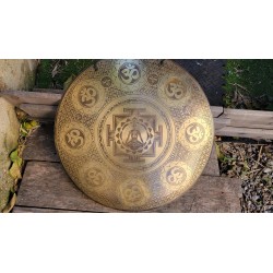 Gong Tibétain 7 métaux 3350grs 51.8cm