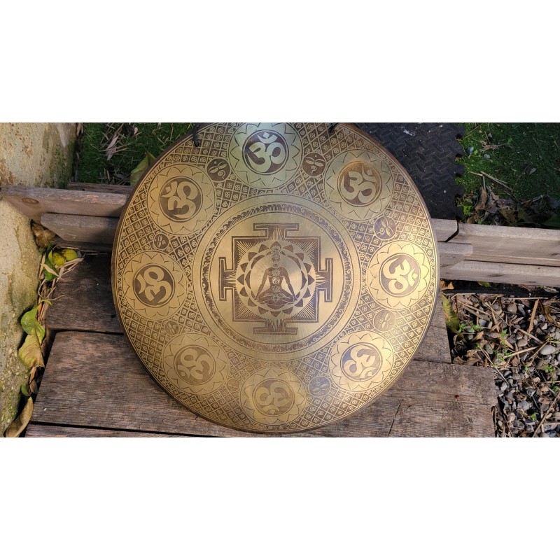 Gong Tibétain 7 métaux 3350grs 51.8cm