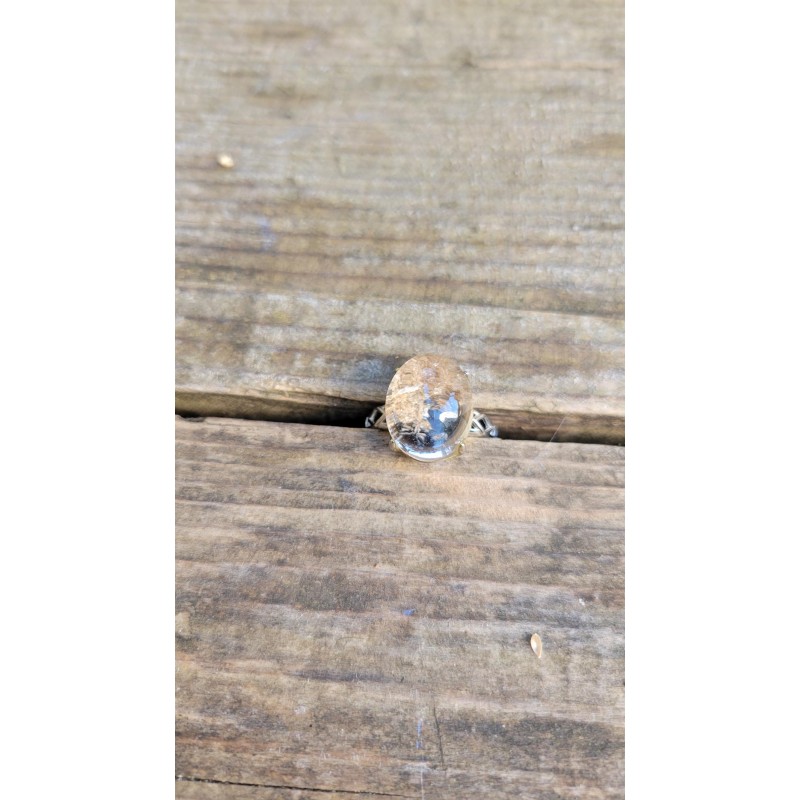 Bague en Lodolite - Quartz jardin