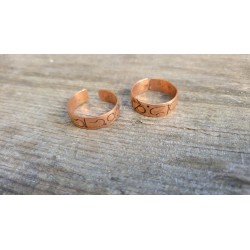 Lot de Bagues Tibétaines cuivre