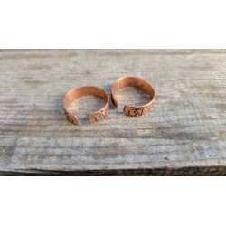 Lot de Bagues Tibétaines cuivre