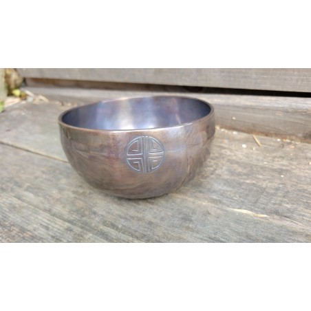 Bol Tibétain 7 métaux 585grs Blue Full Moon