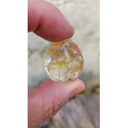 Galet Quartz rutile doré 16grs