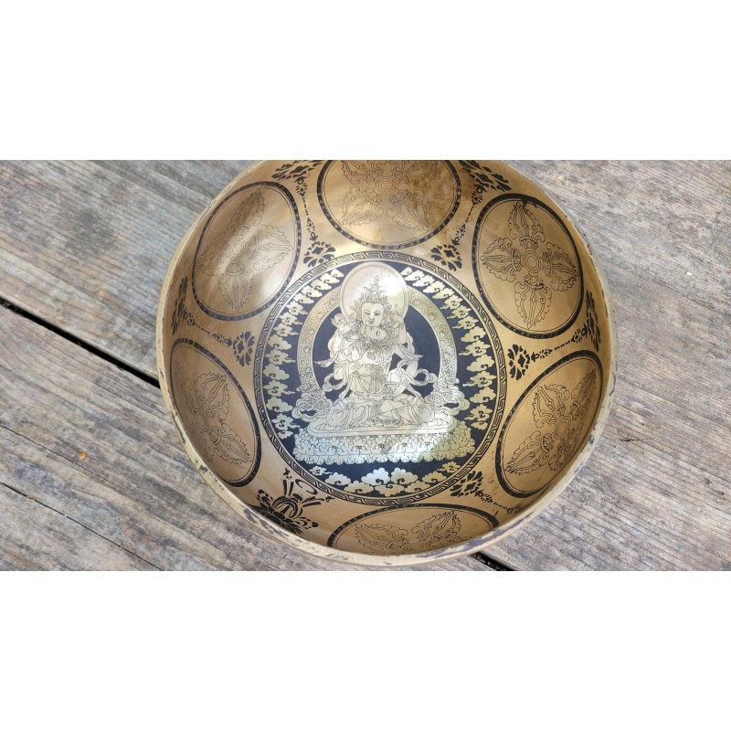 Bol chantant Tibétain 7 métaux 770grs