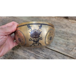 Bol chantant Tibétain 7 métaux 770grs