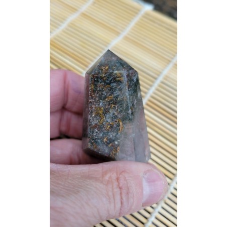 Pointe en Lodolite ou Quartz Chaman (Garden) 56mm 63grs