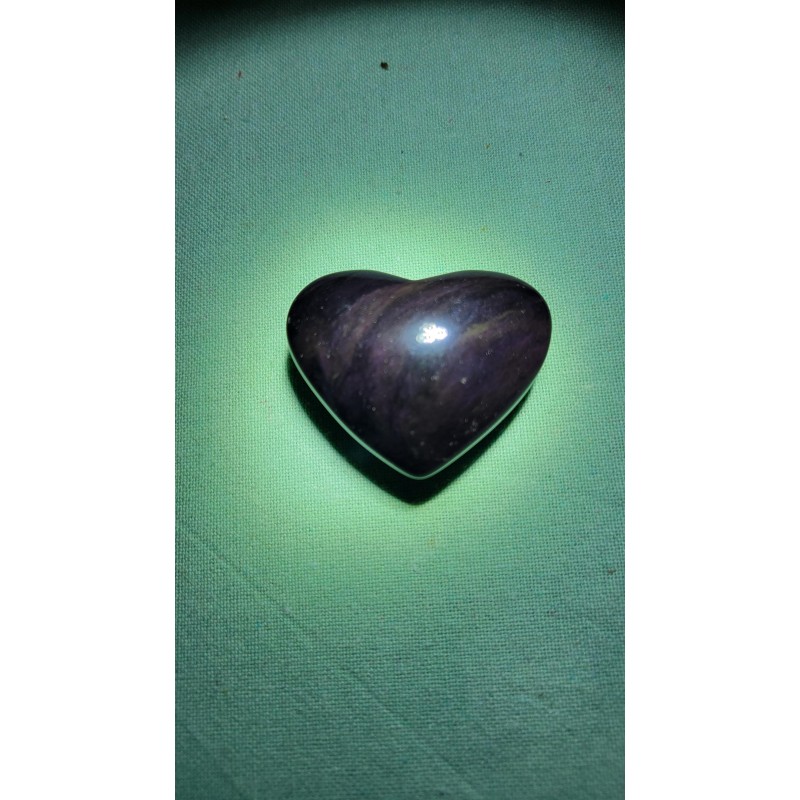 Coeur en Obsidienne Oeil Céleste 50grs 50mm
